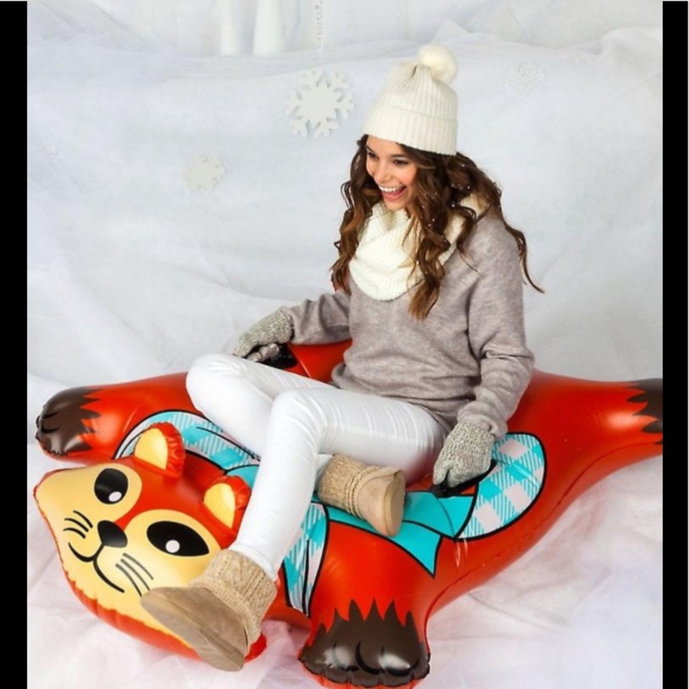 ❄️NEW IN BOX❄️BIG MOUTH Flyin’ FOX Snow Tube - Picture 4 of 14